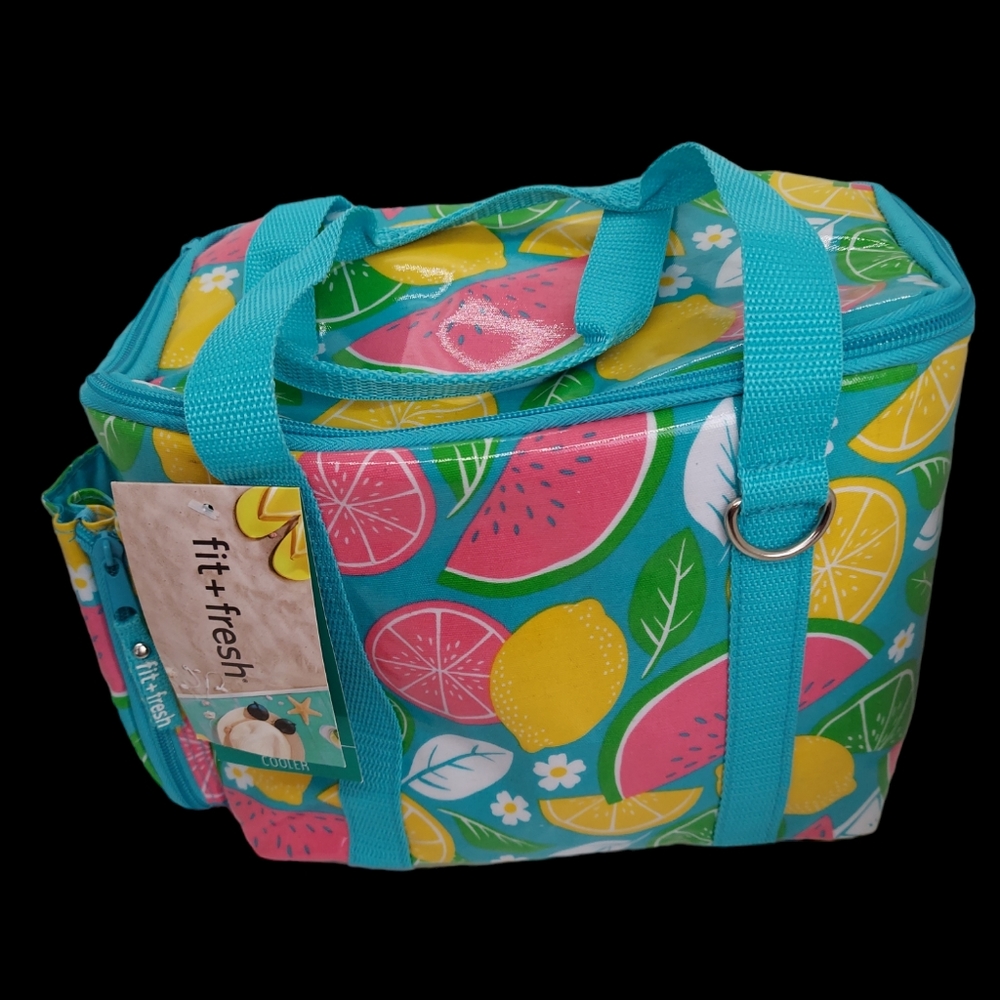 Fit + Fresh Insulated Cooler with Fruit Design NWT